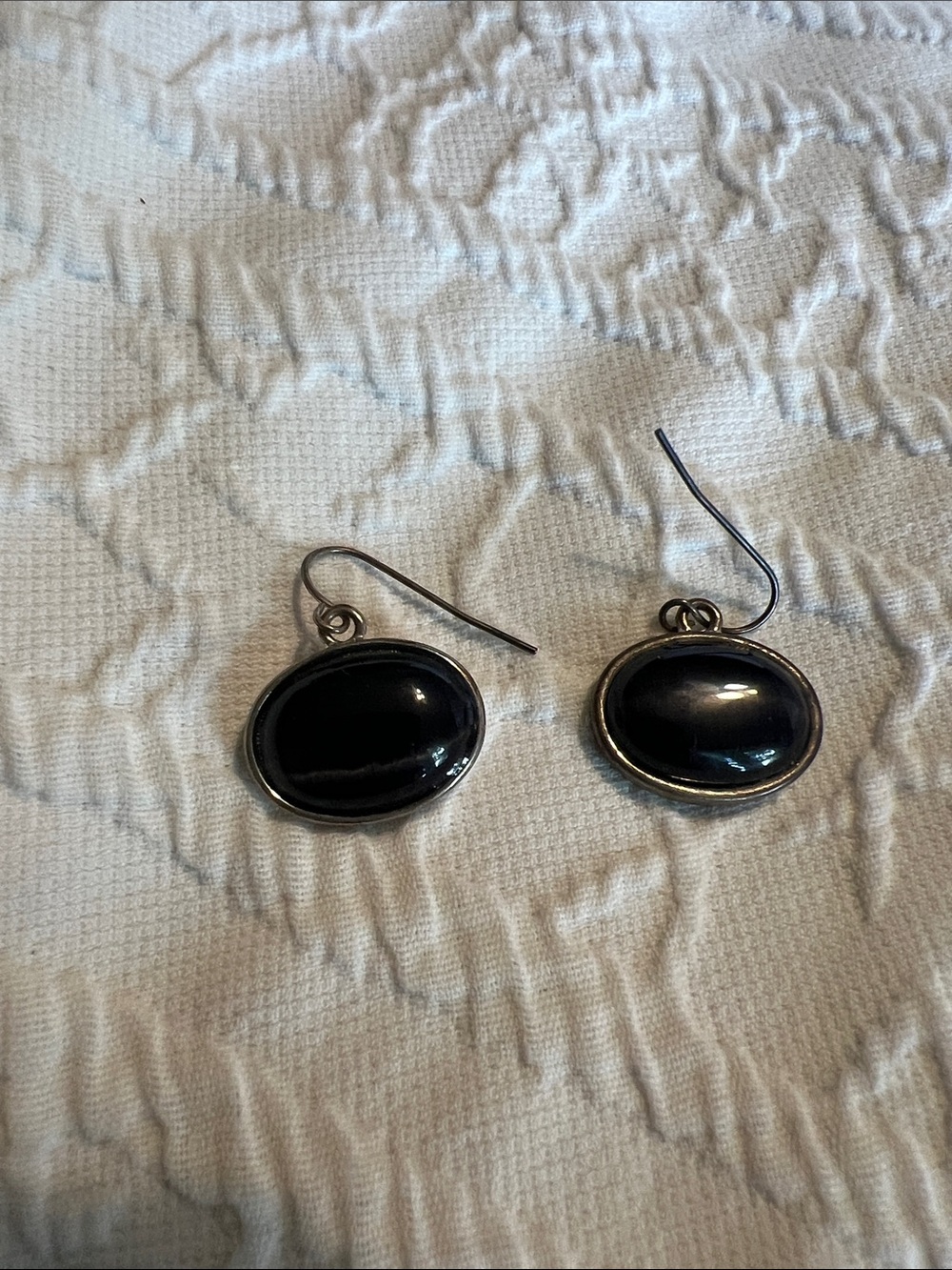 Classic Black onyx Oval Drop Earrings - Women's Jewelry